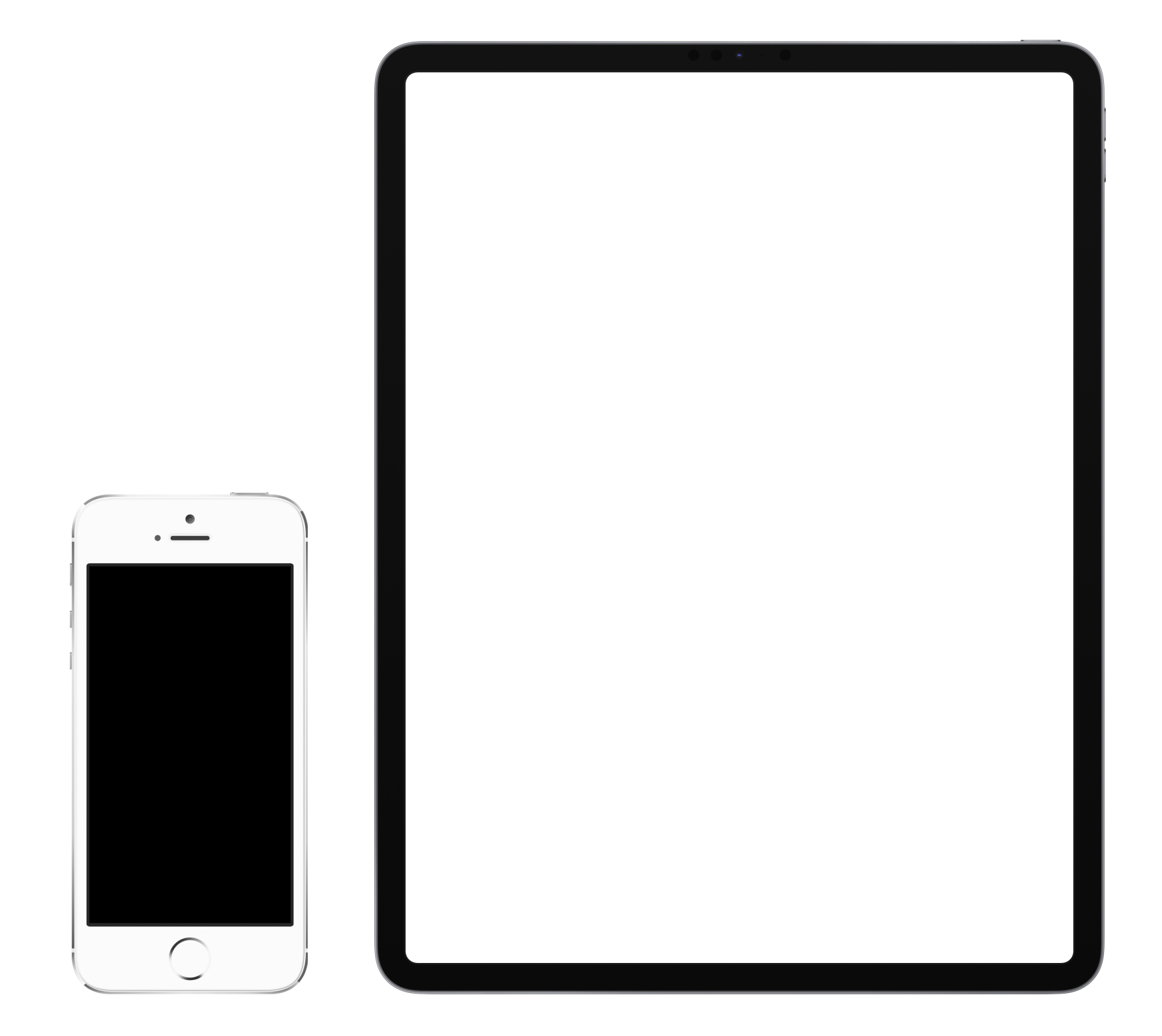 iPhone SE 1st gen vs iPad Pro 12.9 size comparition